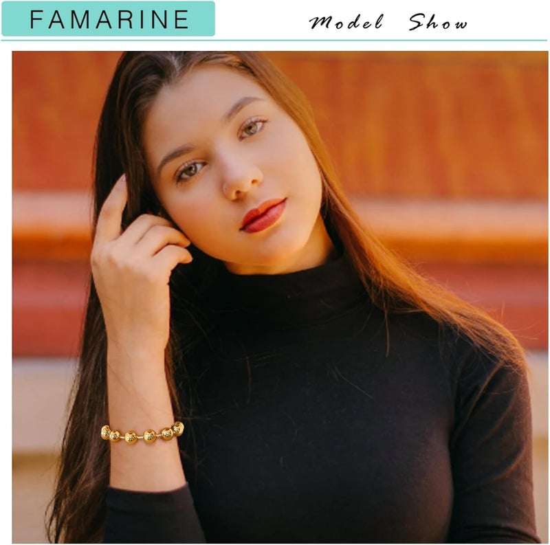 FAMARINE سوار سميك من الذهب والفضة للنساء والرجال - Image 3